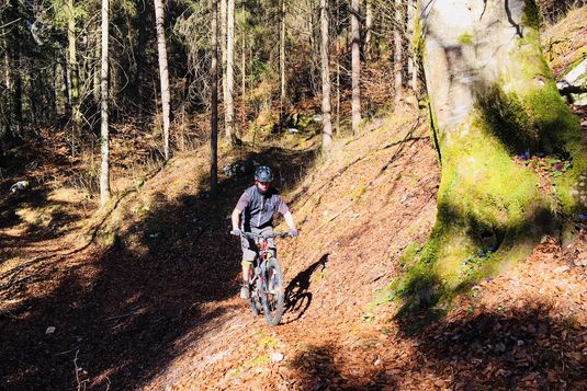 Chris beim biken