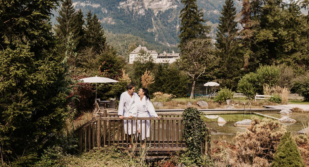 Natural bathing area Naturhotel Schütterbad Unken Saalachtal Salzburger Land