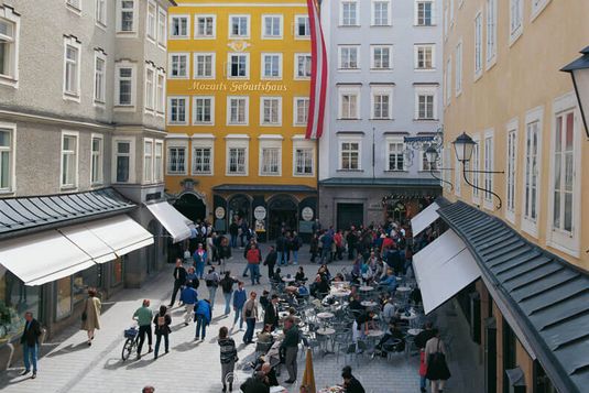 Mozarts Geburtshaus in der Getreidegasse Nr. 9, ©Tourismus Salzburg 