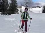 Heidi beim Skitour gehen